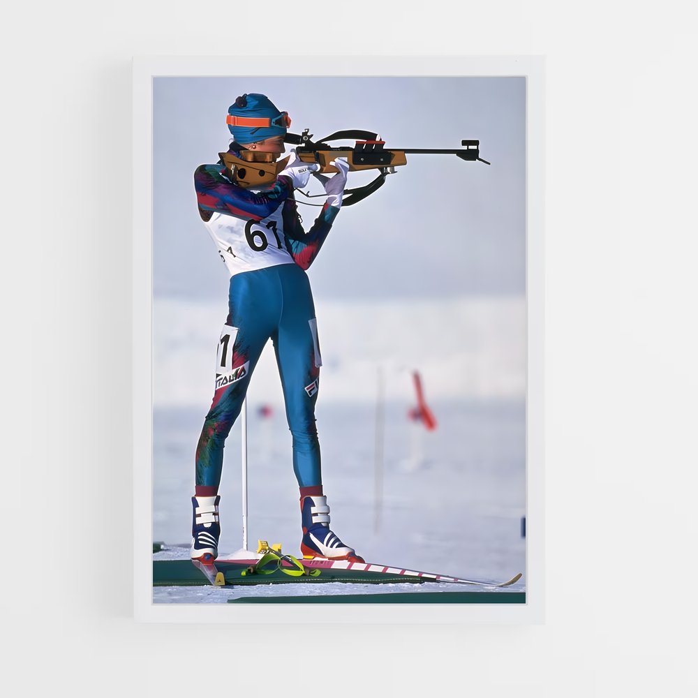 Poster Tir et Glisse – affiche Biathlon (vue 3)
